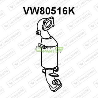 Katalizator AUDI / SEAT / SKODA / VOLKSWAGEN - 1K0254201AX 1K0254201BX 