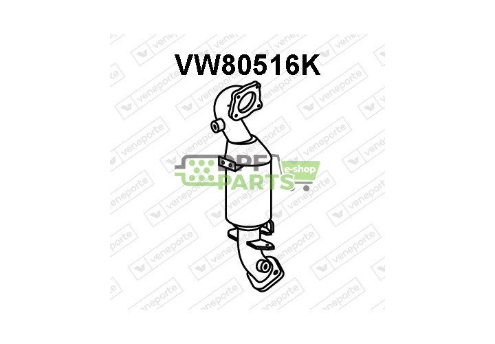 Katalizator AUDI / SEAT / SKODA / VOLKSWAGEN - 1K0254201AX 1K0254201BX 