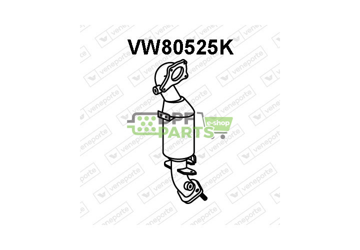 Katalizator AUDI / SEAT / SKODA / VOLKSWAGEN - 1K0131701ES 1K0254201C 1K0254201CX