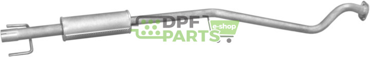 Střední tlumič výfuku Opel Astra G 1.7DTL hat,sed.,combi 98-00, 1.7DTi 00-04, Polmo 17.305 A, OE 24423015 5852069 5852109 905722