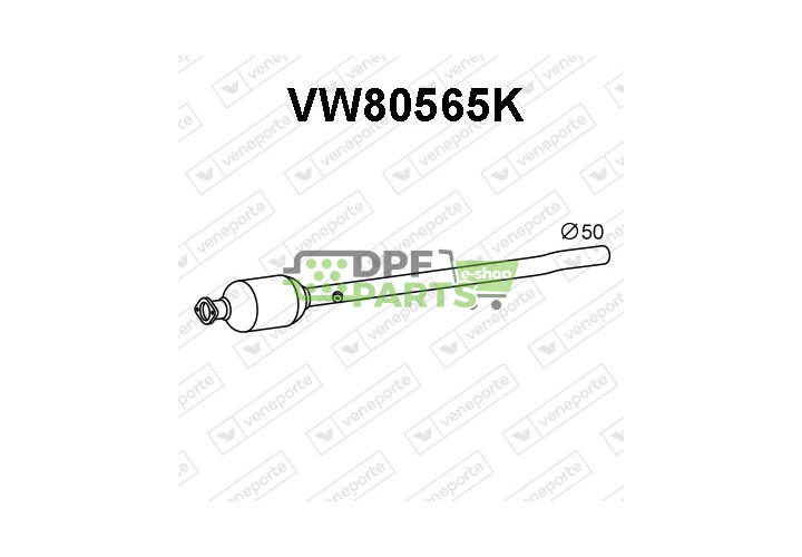 Katalizator AUDI / SKODA / VOLKSWAGEN - 1K0254400NX 1K0254401BX 1K0254401DX