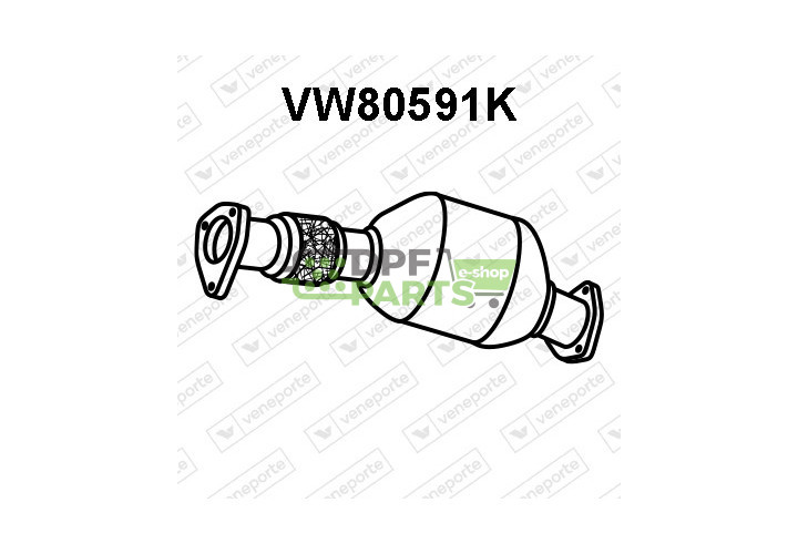 Katalizator AUDI / SKODA / VOLKSWAGEN - 3B0131089BV 3B0131089BX 3B0254200CX