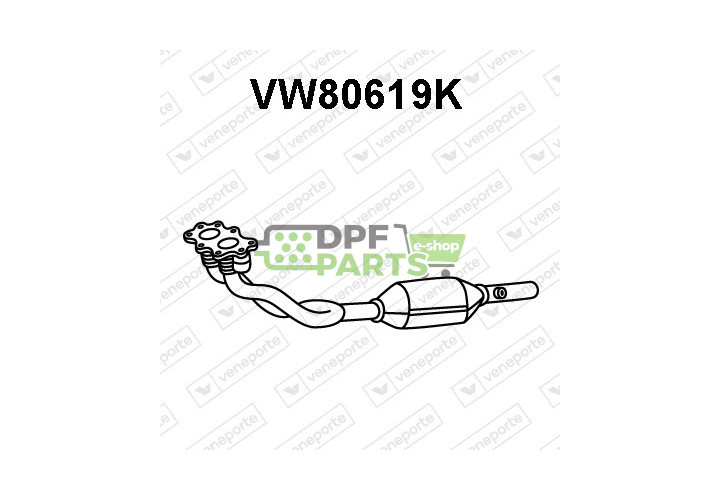 Katalizator AUDI / SEAT / SKODA / VOLKSWAGEN - 1J0254502QX 1J0254502RX 1J2253058AX