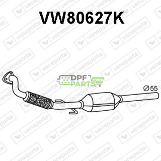 Katalizator AUDI / SEAT / SKODA / VOLKSWAGEN - 1H1253058DX 1J0253057AX 1J0253057X