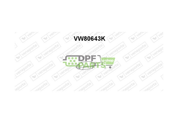 Katalyzátor VOLKSWAGEN - 1J0254400DX 1J0254400FX