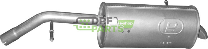 Koncový tlumič výfuku Peugeot 207 1.6 HDi Turbo Diesel, Polmo 19.25 A, OE 173093