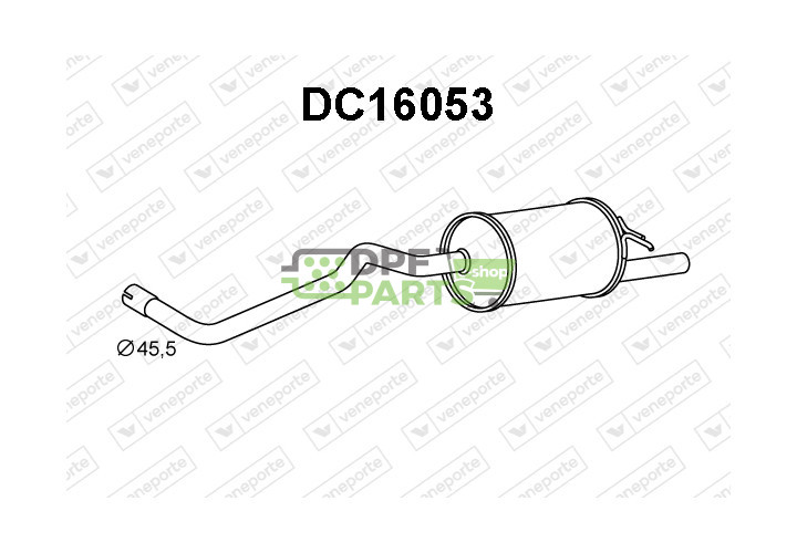 Tłumik DACIA - 200100419R 200103661R 200107572R