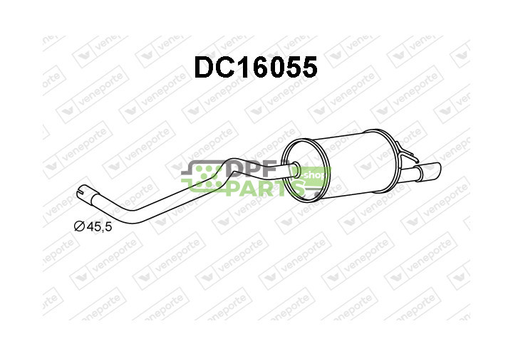 Tłumik DACIA - 200104553R 200107032R 