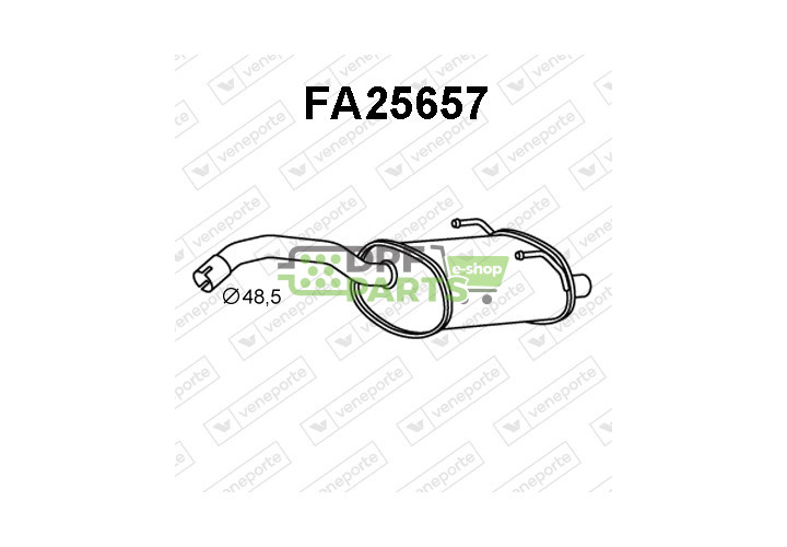 Tłumik FIAT - 46817654 51816860 51873785