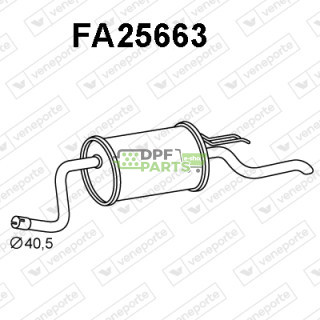 Tlumič FIAT / LANCIA - 55187406 55187485 55198767