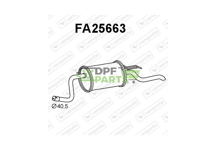 Tlumič FIAT / LANCIA - 55187406 55187485 55198767