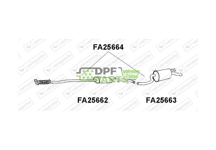 Tłumik FIAT / LANCIA - 55187485  