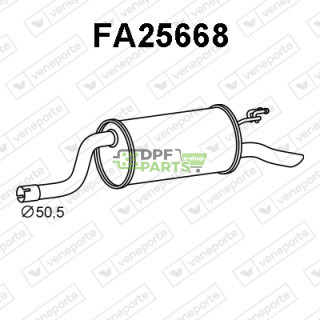 Tlumič FIAT / LANCIA - 46829431 55187487 55189328