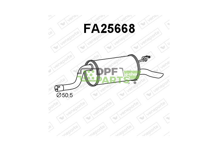 Tłumik FIAT / LANCIA - 46829431 55187487 55189328