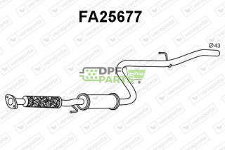 Tłumik FIAT - 46843506 71765090 