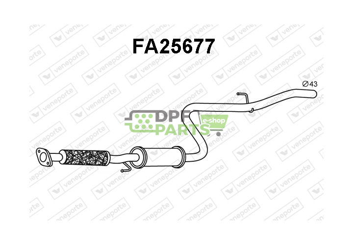 Tłumik FIAT - 46843506 71765090 