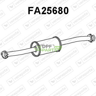 Tlumič CITROËN / FIAT / PEUGEOT - 1316591080 1705W7 1705W8