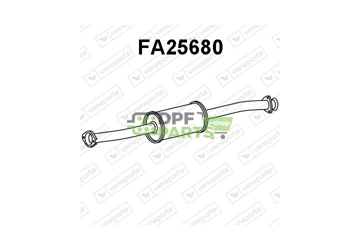 Tlumič CITROËN / FIAT / PEUGEOT - 1316591080 1705W7 1705W8