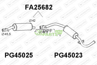 Tlumič CITROËN / FIAT / PEUGEOT - 172581 5956499 5963508