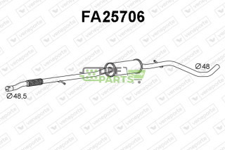 Tłumik FIAT - 46817653 51762517 