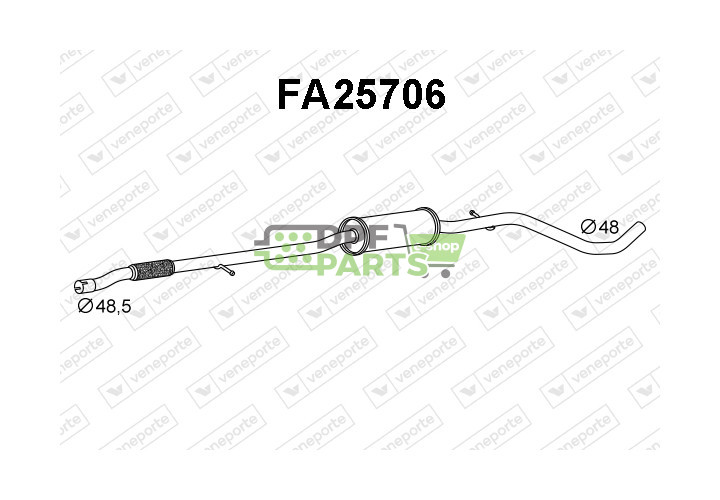 Tłumik FIAT - 46817653 51762517 