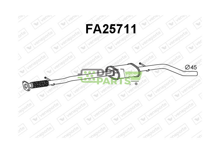Tlumič FIAT / LANCIA - 51781549 55187486 55194858
