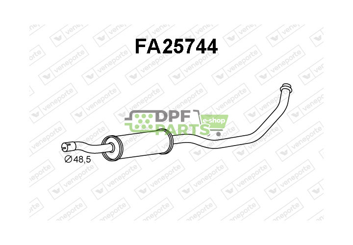 Tłumik FIAT / SUZUKI - 1425055L00H02 1425055L00H0 1425079J01H02
