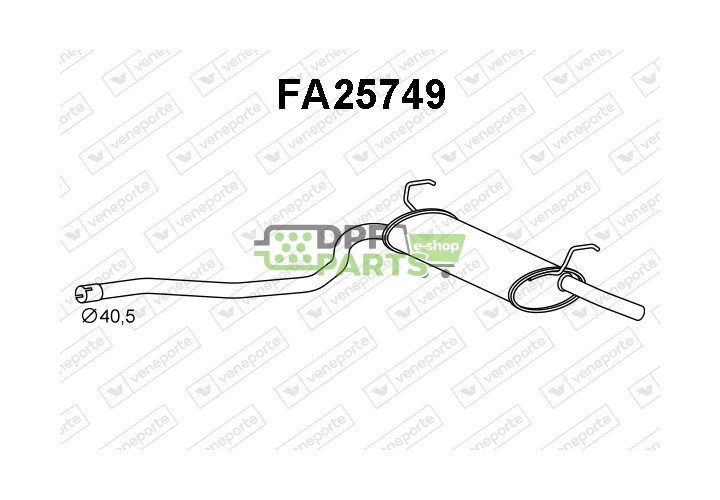 Tłumik FIAT - 55191581