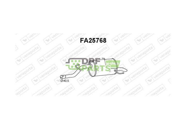 Tłumik FIAT - 51782324 55700851