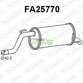 Tłumik FIAT - 51782327 55700852