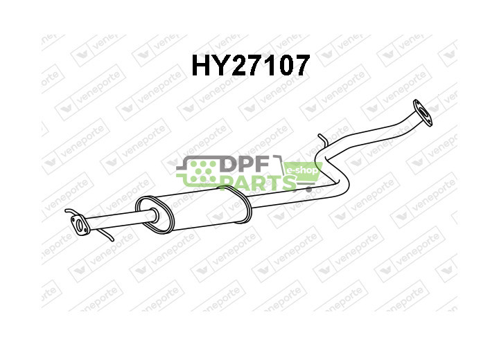 Tłumik HYUNDAI - 286501B000 2865025000 2865025010