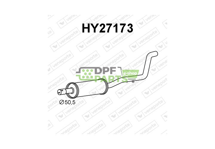 Tlumič HYUNDAI - 28605C8400 28650C8400