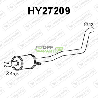 Tłumik HYUNDAI - 28605C8150 28650C8150