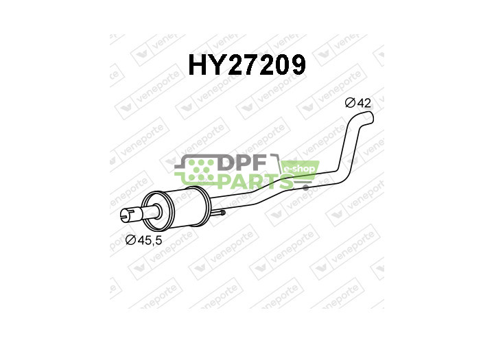 Tłumik HYUNDAI - 28605C8150 28650C8150