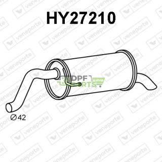 Tłumik HYUNDAI - 28605C8150 28710C8100