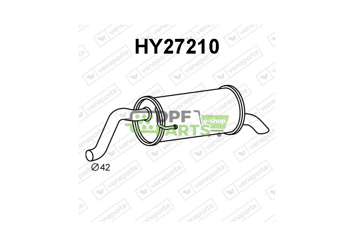 Tłumik HYUNDAI - 28605C8150 28710C8100