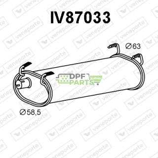 Tłumik IVECO - 500329483 500329489 504032564