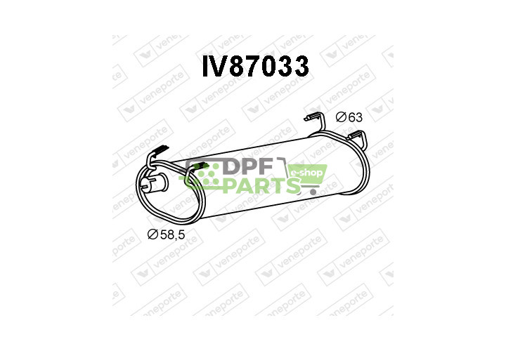 Tłumik IVECO - 500329483 500329489 504032564