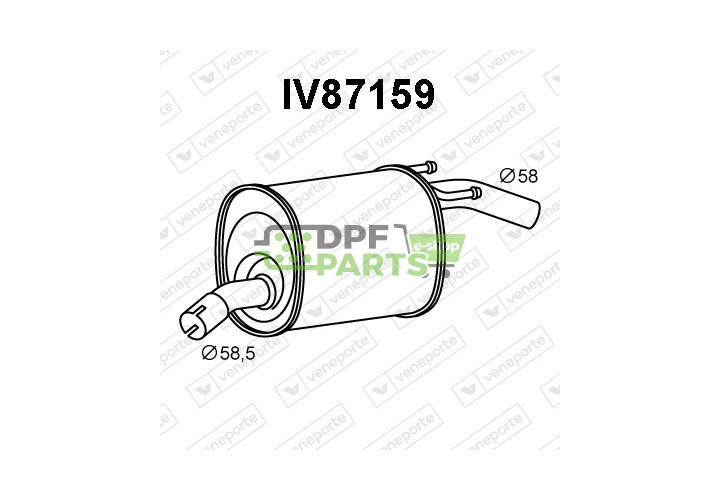 Tlumič IVECO - 500028855 PS750033 