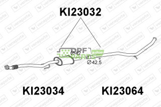 Tłumik KIA - 2861007100 2861007101 2861007102