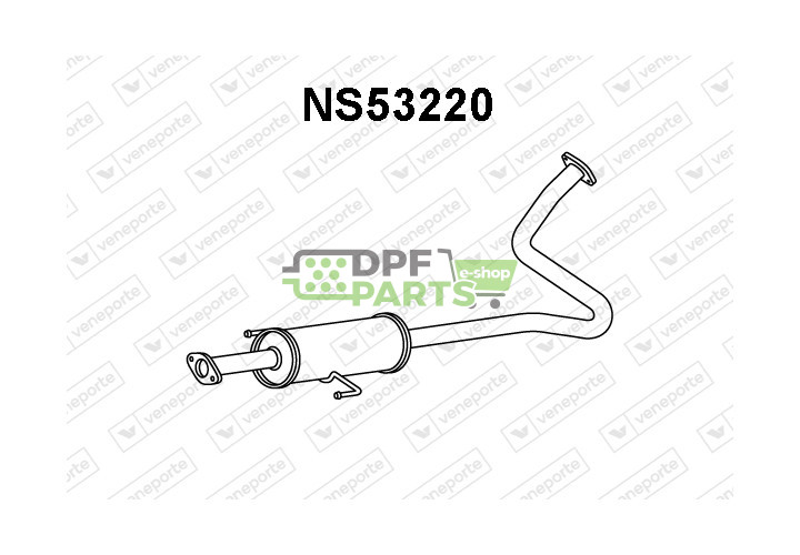 Tłumik NISSAN - 203003VU2A  