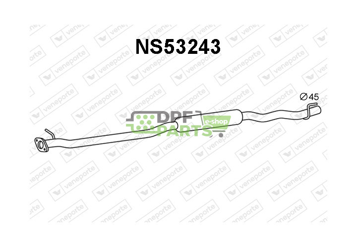 Tłumik NISSAN - 20100JD00A