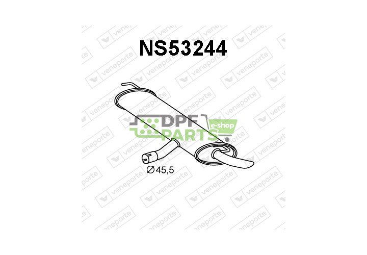 Tłumik NISSAN - 20100JD00A