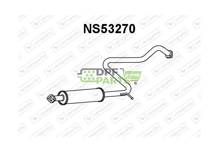 Tłumik NISSAN - 203000N210 203000N211 B030M0N210GA