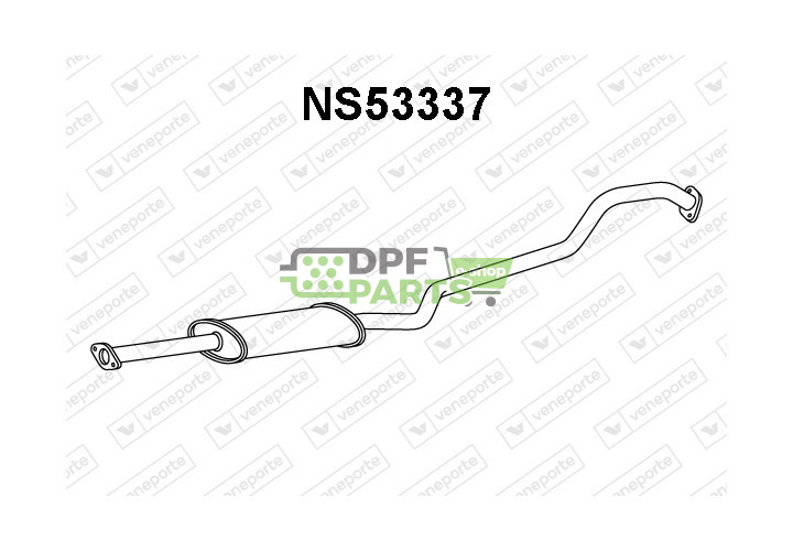 Tłumik NISSAN - 203005M570 203005M571 
