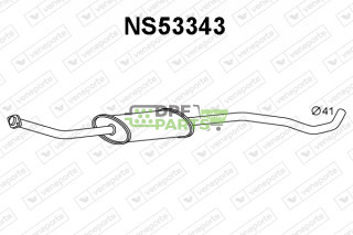 Tłumik NISSAN - 20300AY11B 20300AY11D 