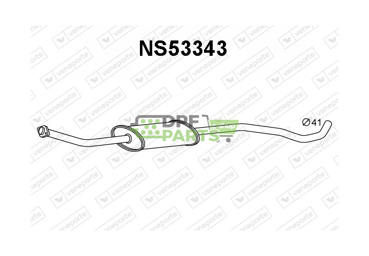 Tłumik NISSAN - 20300AY11B 20300AY11D 