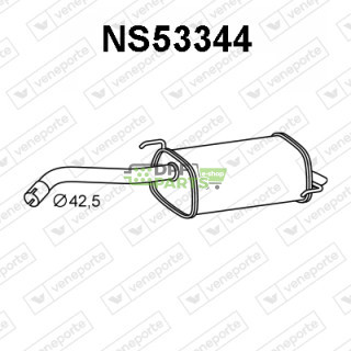 Tłumik NISSAN - 20100AY10A 20100AY10B 