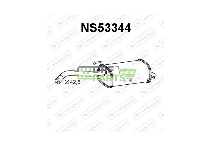 Tłumik NISSAN - 20100AY10A 20100AY10B 