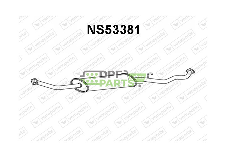 Tłumik NISSAN - 20300AY105 20300AY110 20300AY115
